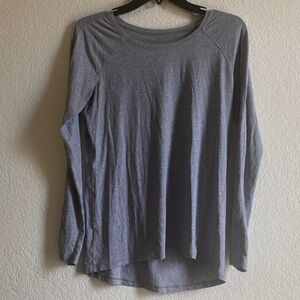 lululemon athletica Heather Gray Long Sleeve Top